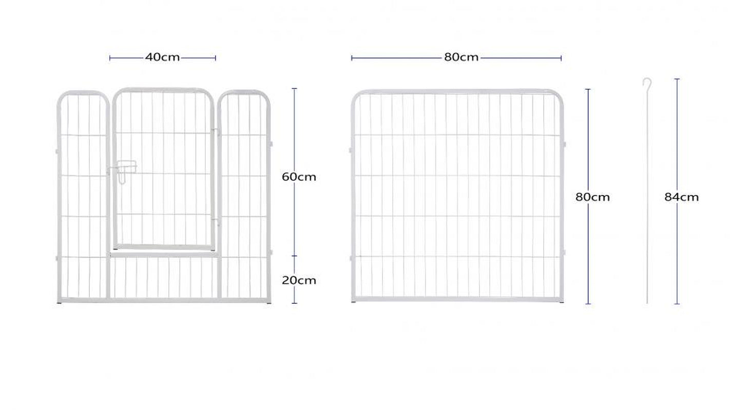 AFANQI One Door White Dog Playpen, 31" X 31" Dog Fence, Exercise Pen for Large/Medium/Small Dogs and Cats, Pet Puppy Playpen for RV, Camping, Yard Animals & Pet Supplies > Pet Supplies > Dog Supplies > Dog Kennels & Runs AFANQI   