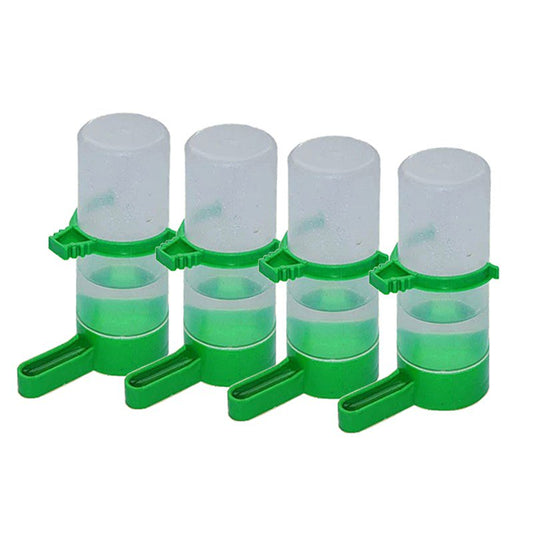Deals on Gift for Holiday!4 Pcs Plastic Bird Water Feeder Automatic Parrot Water Feeding Bird Cage Accessories Animals & Pet Supplies > Pet Supplies > Bird Supplies > Bird Cage Accessories ODIANTRD   