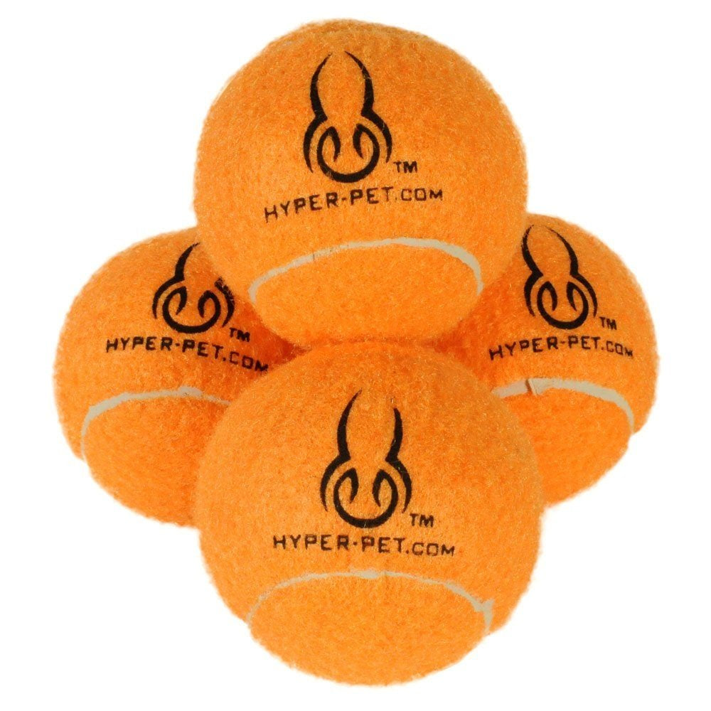 Hyperdog Tennis Balls Dog Fetch Toys, Orange, 4 Count Animals & Pet Supplies > Pet Supplies > Dog Supplies > Dog Toys HYPER PET PRODUCTS   