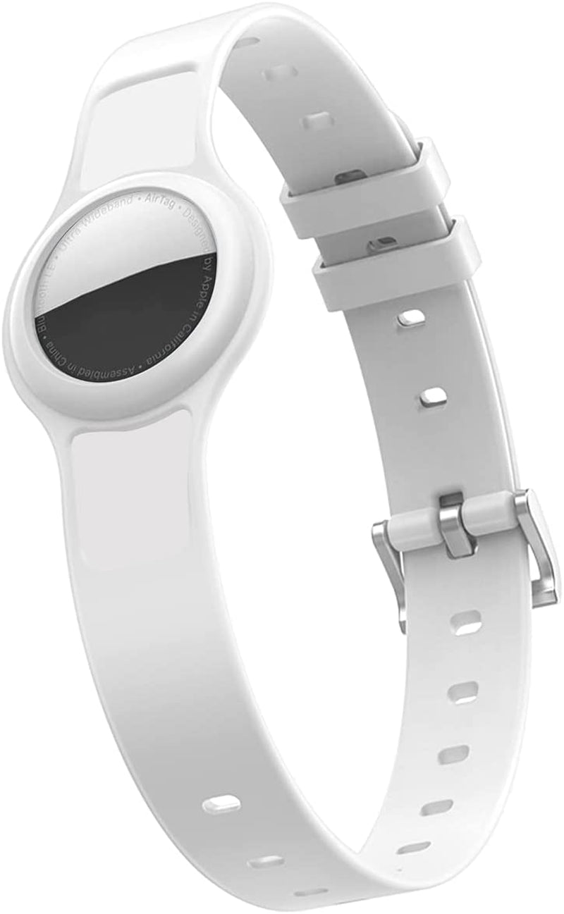 Mutural for Airtag Case 2021 ,Soft Silicone Dog Collar for Airtag ,Anti-Lost Lightweight Pet Collar ,Adjust and Easy-To-Clean Durable in Use-Black Electronics > GPS Accessories > GPS Cases Mutural White  
