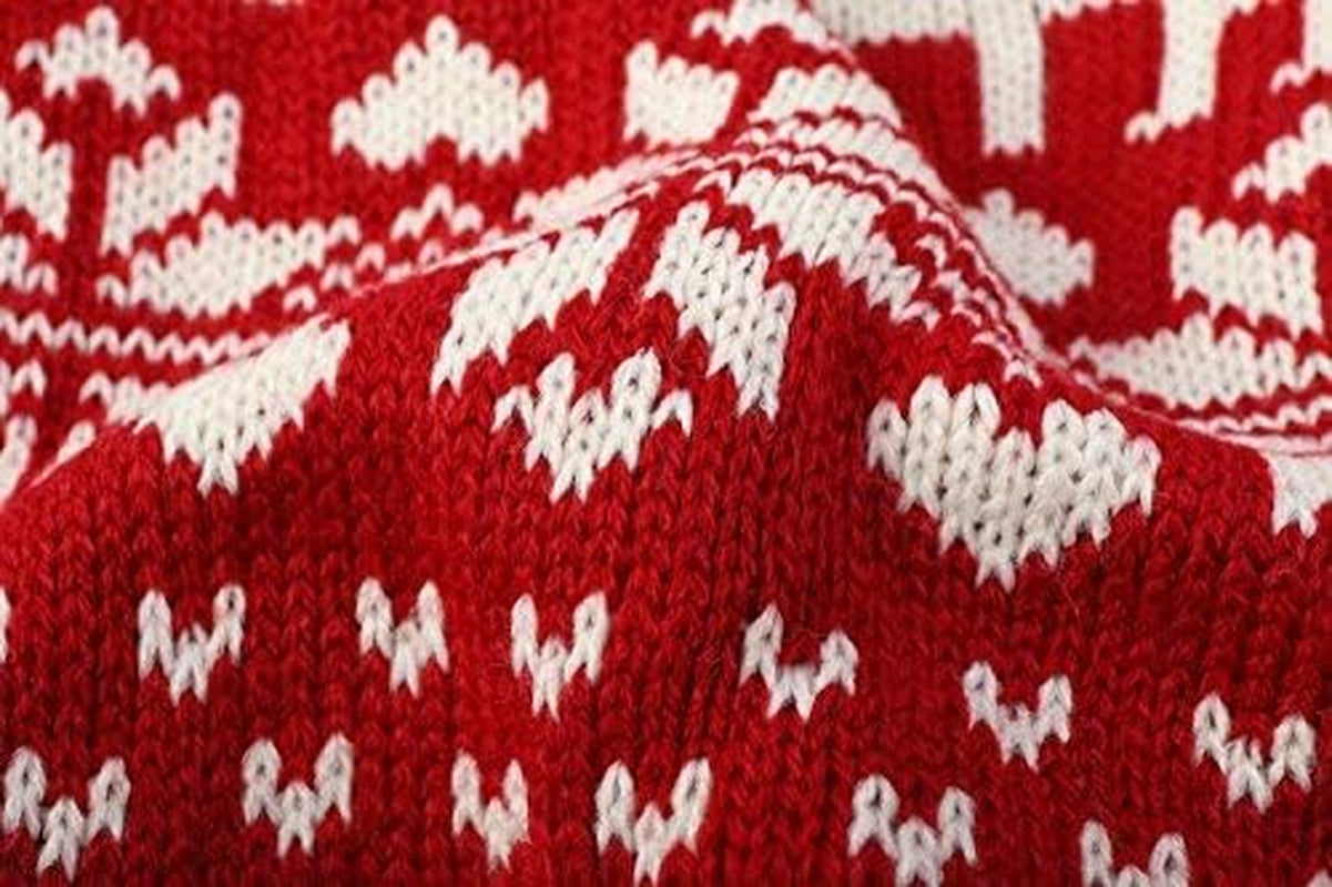 Red Christmas Reindeer Holiday Festive Dog Sweater for Large Dogs, Xx-Large (XXL) Size 23" Back Length Animals & Pet Supplies > Pet Supplies > Dog Supplies > Dog Apparel Lanyar   