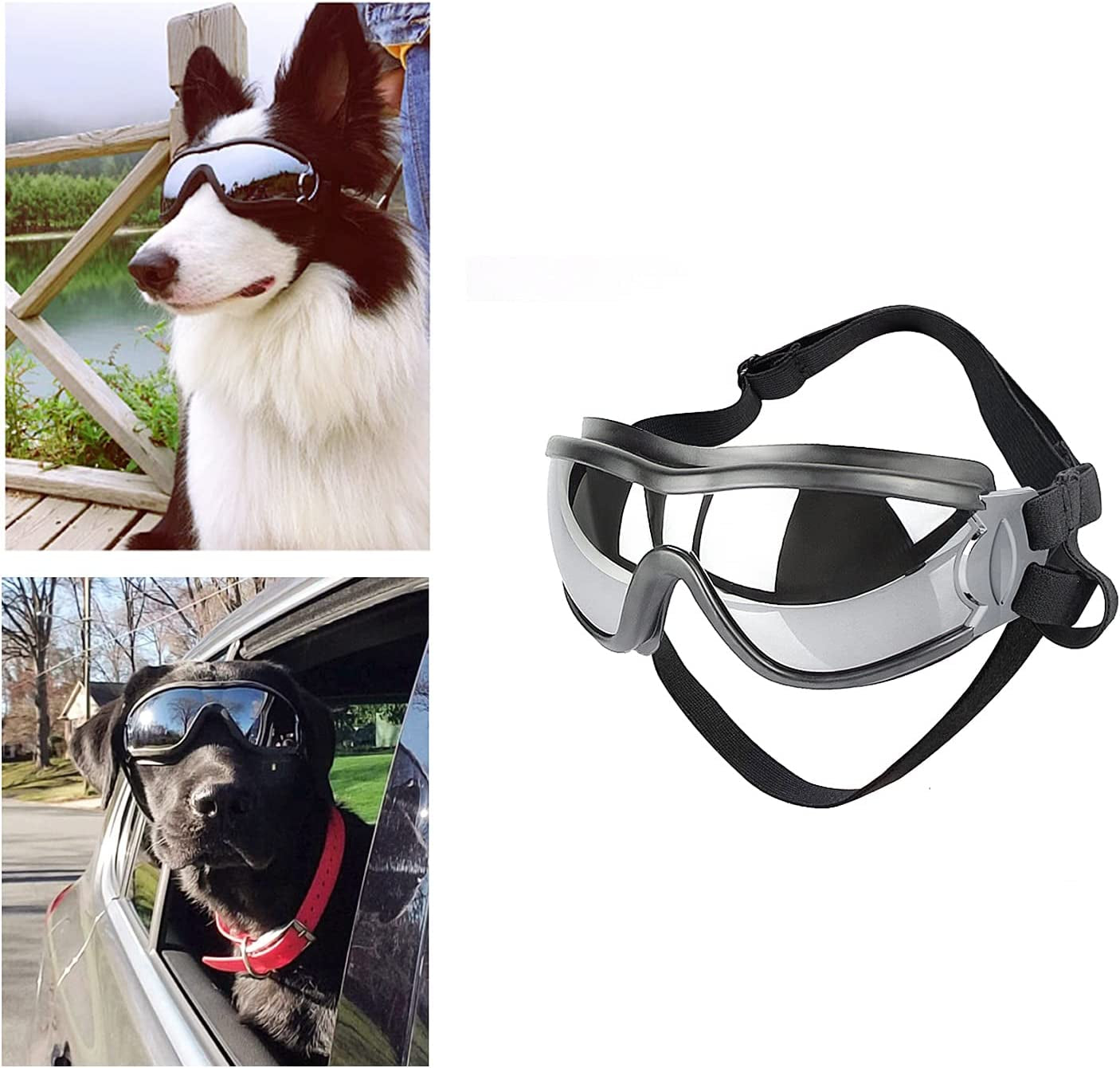 Gesuche Dog Sunglasses Dog Goggles,Uv Protection Wind Protection Dust Protection Snow Protection Fog Protection Pet Glasses Eye Wear Protection with Adjustable Strap for Medium or Large Dog Animals & Pet Supplies > Pet Supplies > Dog Supplies > Dog Apparel Gesuche   