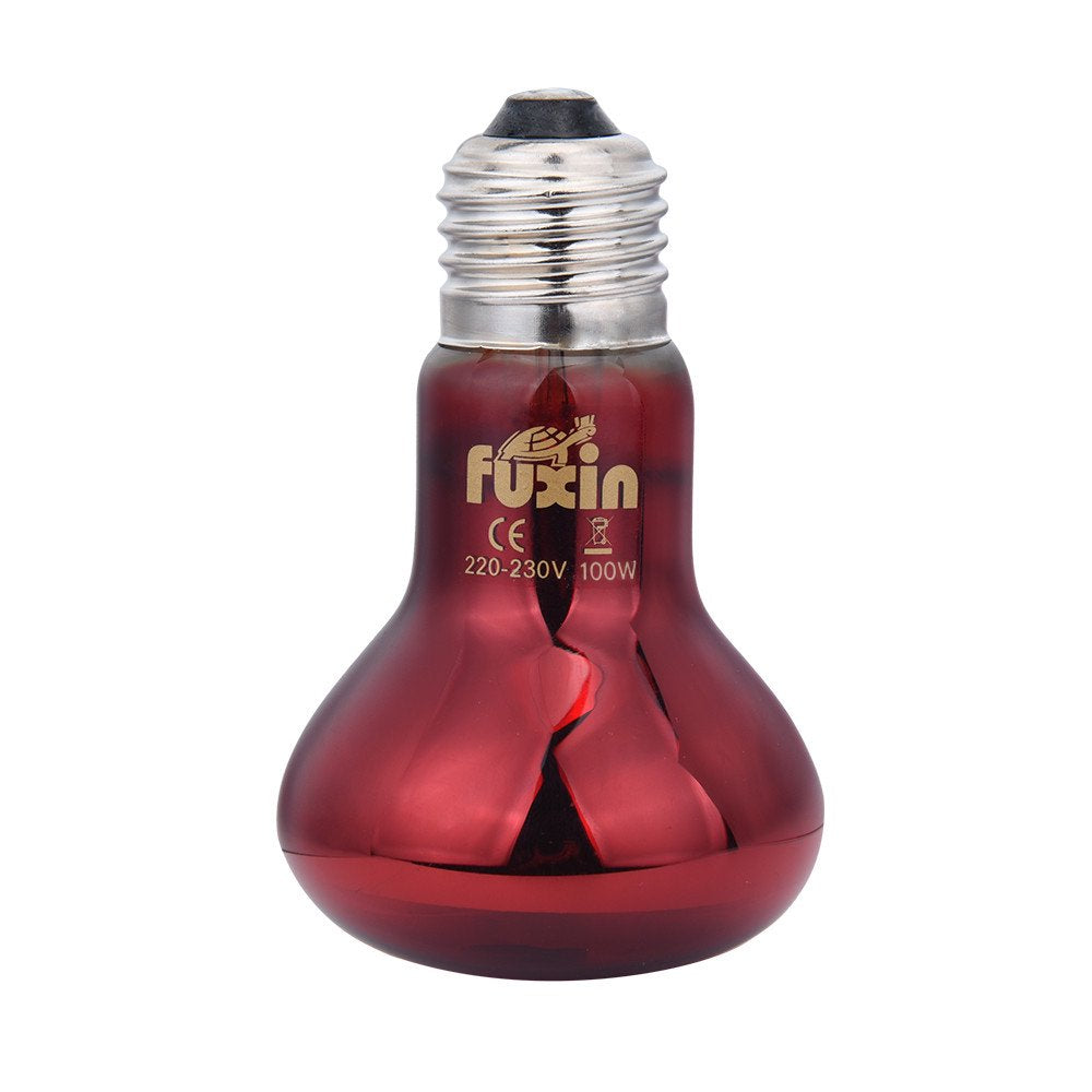 Giftesty 100W UVA Day Night Amphibian Snake Lamp Heat Reptile Bulb Light 220V  Giftesty D Red 