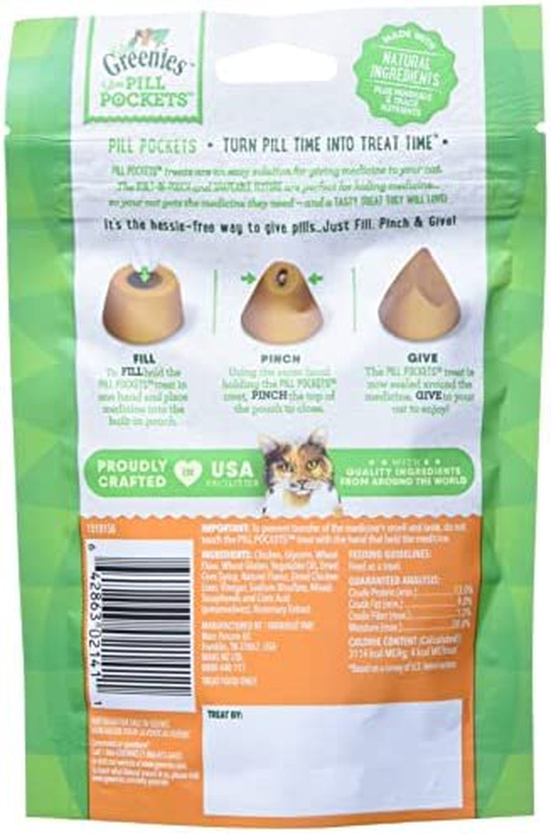 FELINE GREENIES PILL POCKETS for Cats Natural Soft Cat Treats, Chicken Flavor, 1.6 Oz. Pack (45 Treats) Animals & Pet Supplies > Pet Supplies > Cat Supplies > Cat Treats Bolanlay LLC   