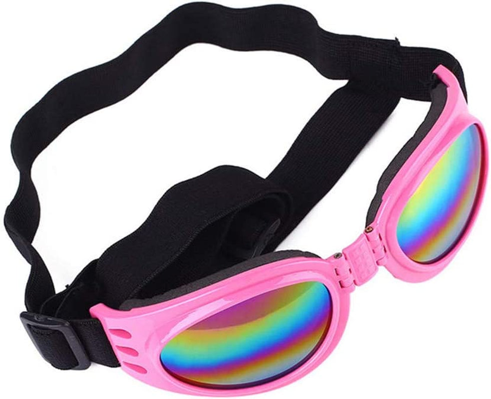 Lovealoe Dog Goggles Dogs Sunglasses Waterproof Doggles Adjustable Sunglasses for Small Medium Dogs,Pink Animals & Pet Supplies > Pet Supplies > Dog Supplies > Dog Apparel JYINGUS Shop   