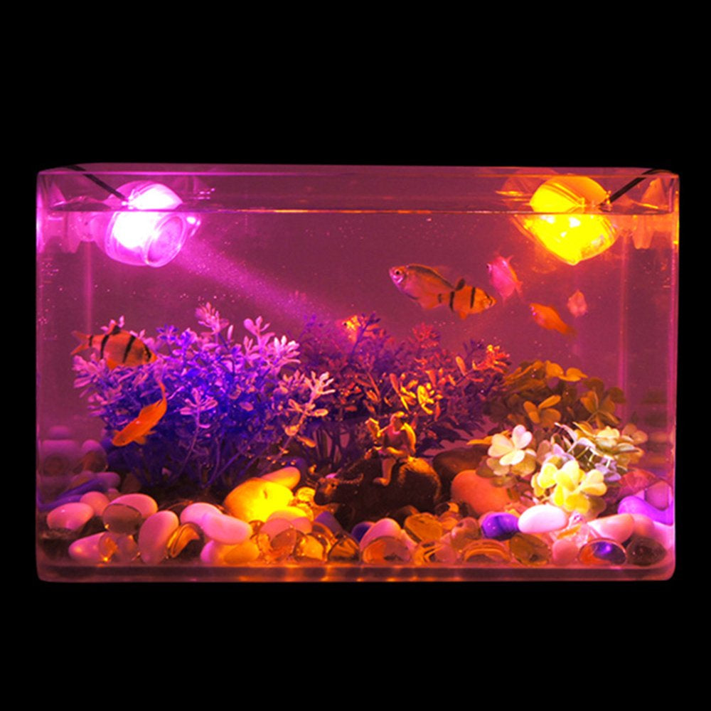 HEVIRGO Colorful LED Aquarium Spot Lamp Diving Spotlight Fish Tank Illuminated Lights Decor Animals & Pet Supplies > Pet Supplies > Fish Supplies > Aquarium Lighting HEVIRGO   