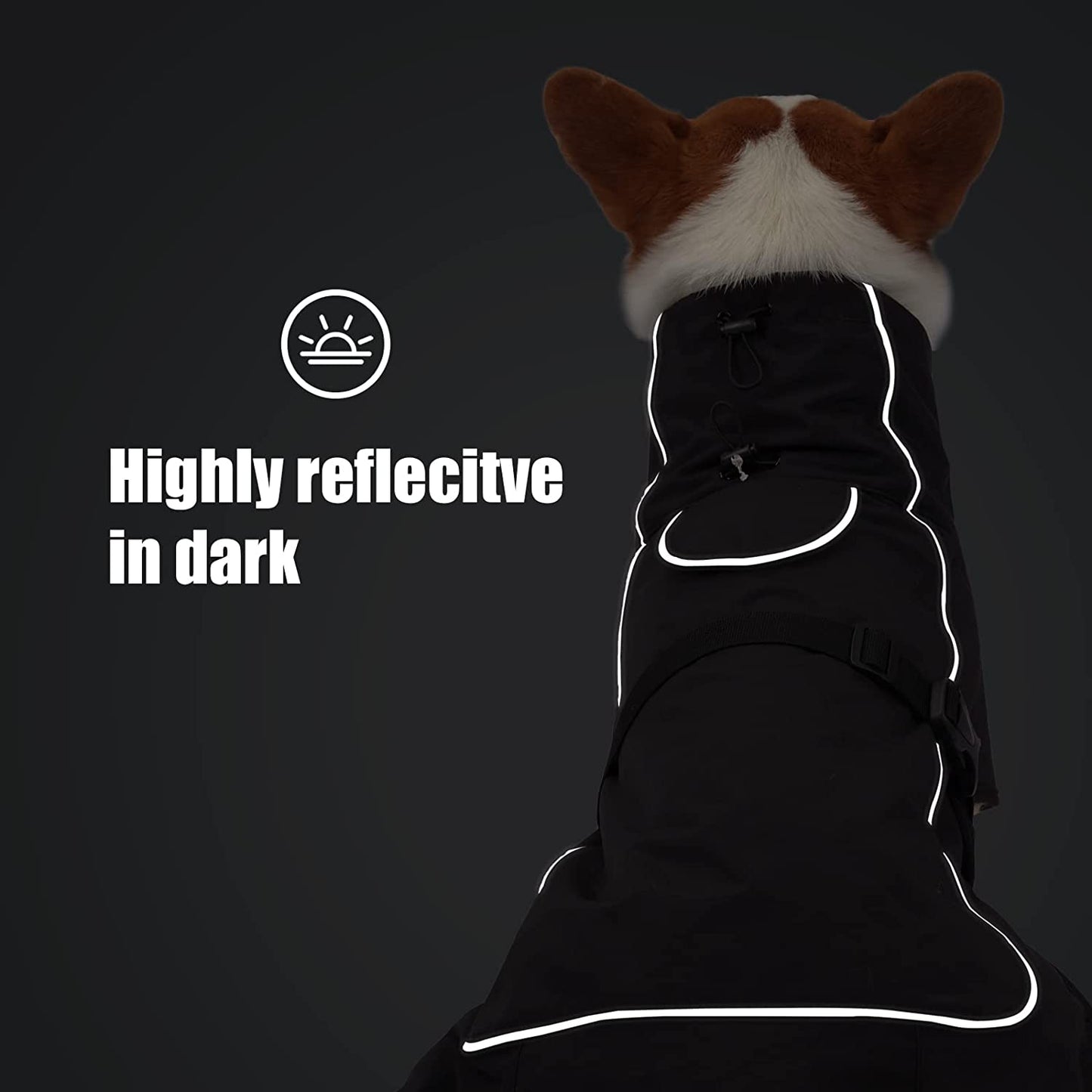 Dog Winter Jacket Cozy Reflective Waterproof Dog Winter Coat Windproof Warm Winter Dog Jacket Comfortable Dog Clothing for Cold Weather Unique Stylish for Large Dogs Walking Hiking Trave Animals & Pet Supplies > Pet Supplies > Dog Supplies > Dog Apparel Dotoner   