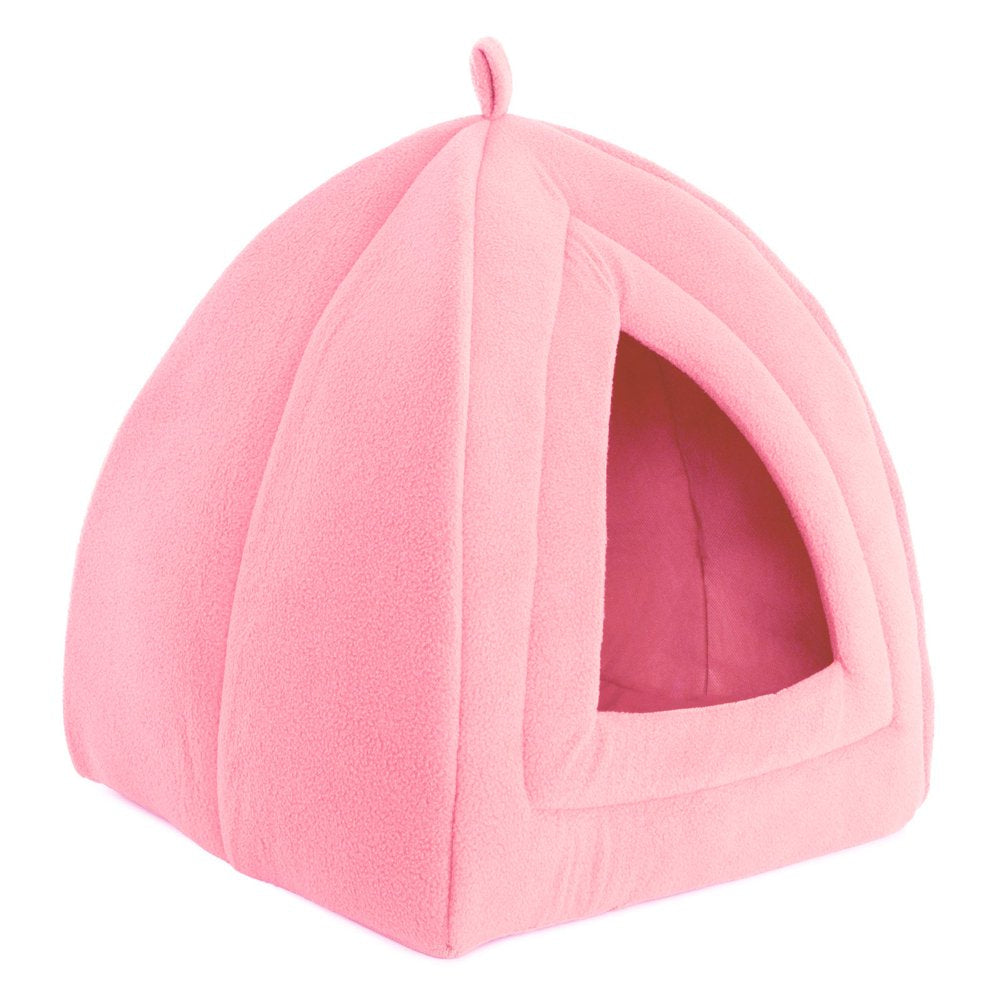 Petmaker Cozy Kitty Tent Igloo Plush Cat Bed Animals & Pet Supplies > Pet Supplies > Cat Supplies > Cat Beds Overstock Pink  