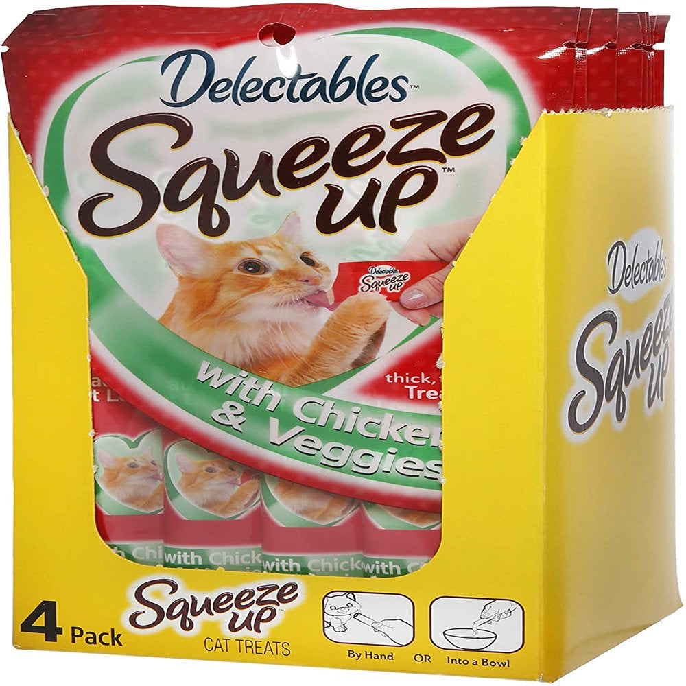 Delectables Squeeze up Lickable Wet Cat Treats – Chicken&Veggies – 32 Tubes Animals & Pet Supplies > Pet Supplies > Cat Supplies > Cat Treats Delectables   