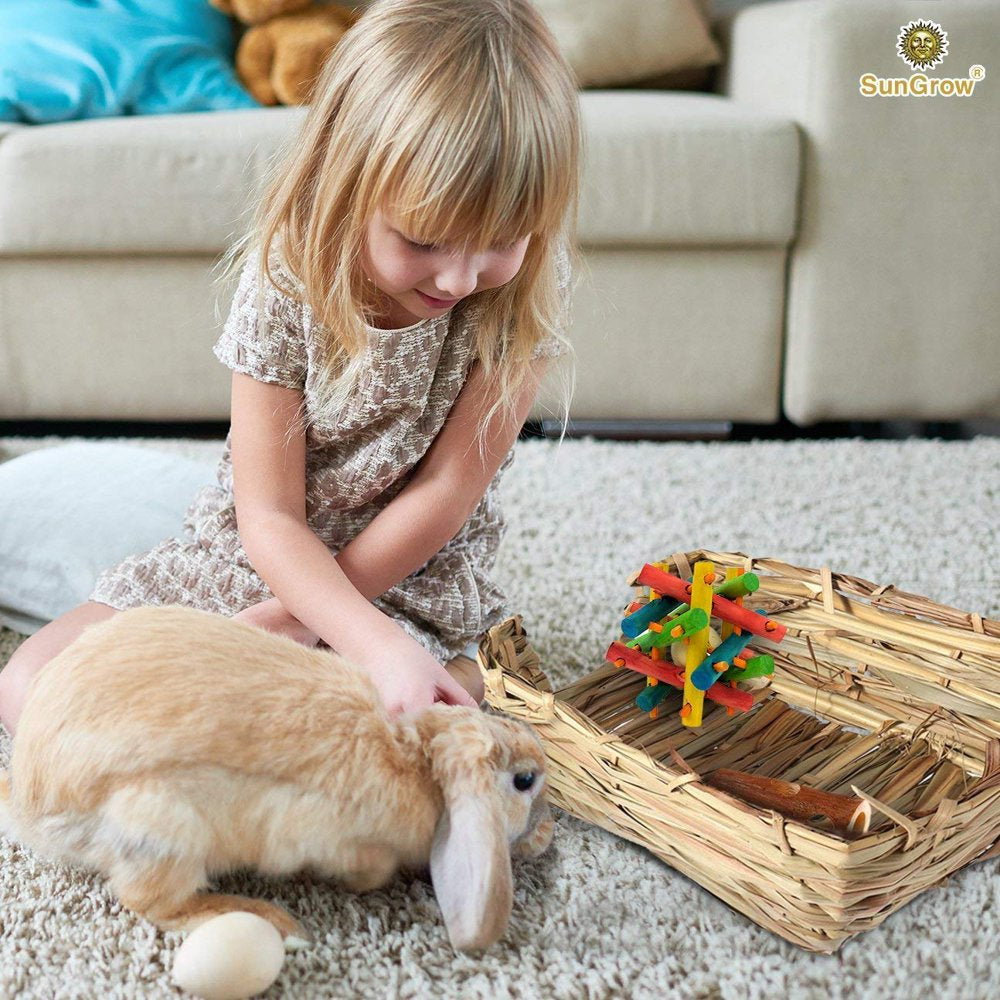 Sungrow Rabbit Grass Bedding, Bunny Supplies for Cage Accessories and Huts Animals & Pet Supplies > Pet Supplies > Small Animal Supplies > Small Animal Bedding Rion PTE. LTD.   