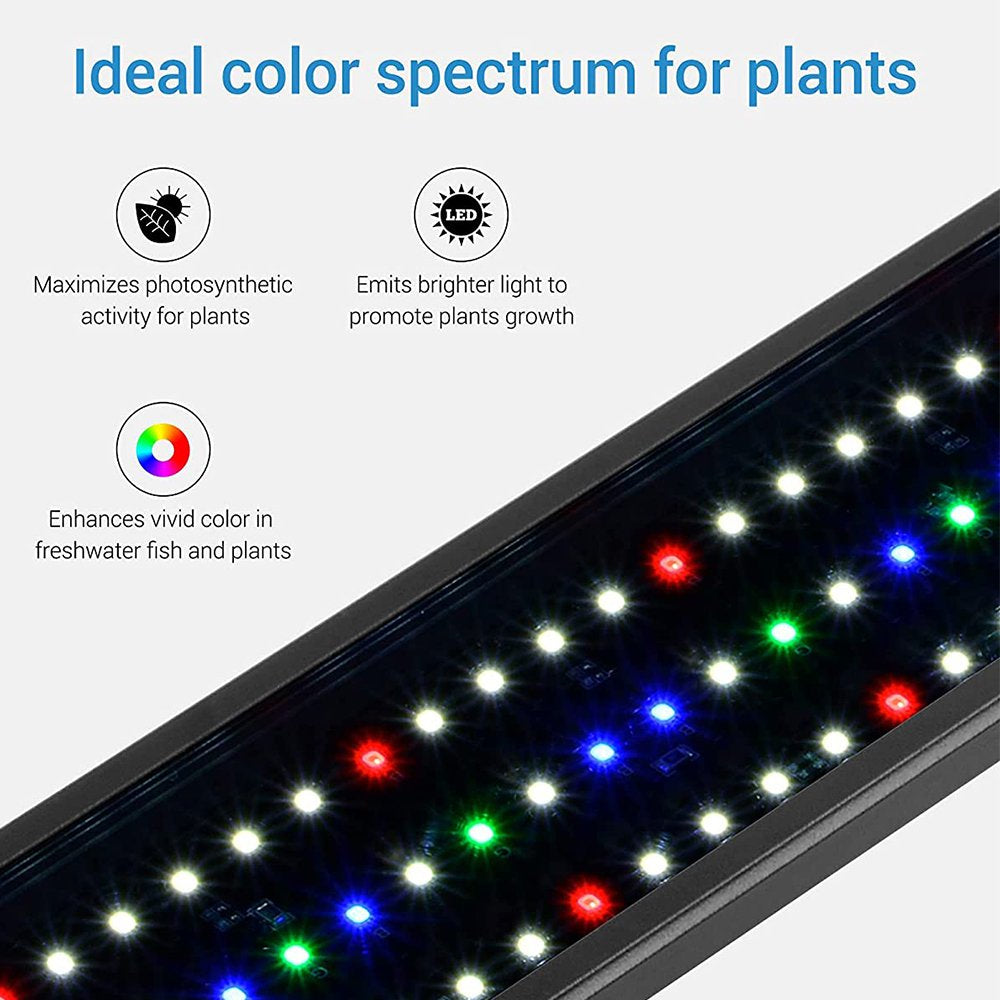 Planted Aquarium Light, Full Spectrum LED Fish Tank Light for Freshwater Plants Animals & Pet Supplies > Pet Supplies > Fish Supplies > Aquarium Lighting Namotu   