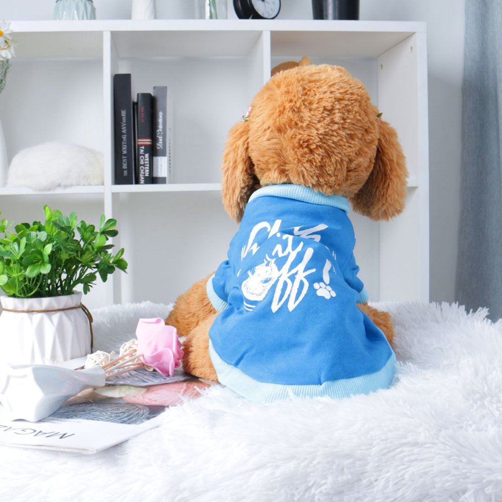 Pet T Shirt Spring Fall Dog Puppy Small Pet Cat Apparel Clothes Vest Clothing Printed, M #1 Animals & Pet Supplies > Pet Supplies > Cat Supplies > Cat Apparel Unique Bargains   