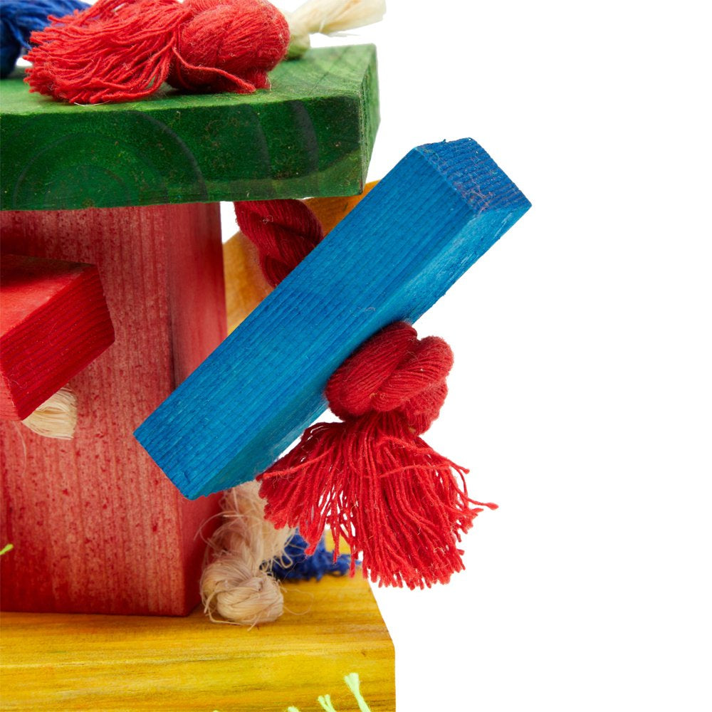 Large Bird Toy for Parrots & Parakeets Chewing, Colorful Cage Accessories for Pet Playing, 3.7 X 20 In Animals & Pet Supplies > Pet Supplies > Bird Supplies > Bird Toys Juvo Plus   
