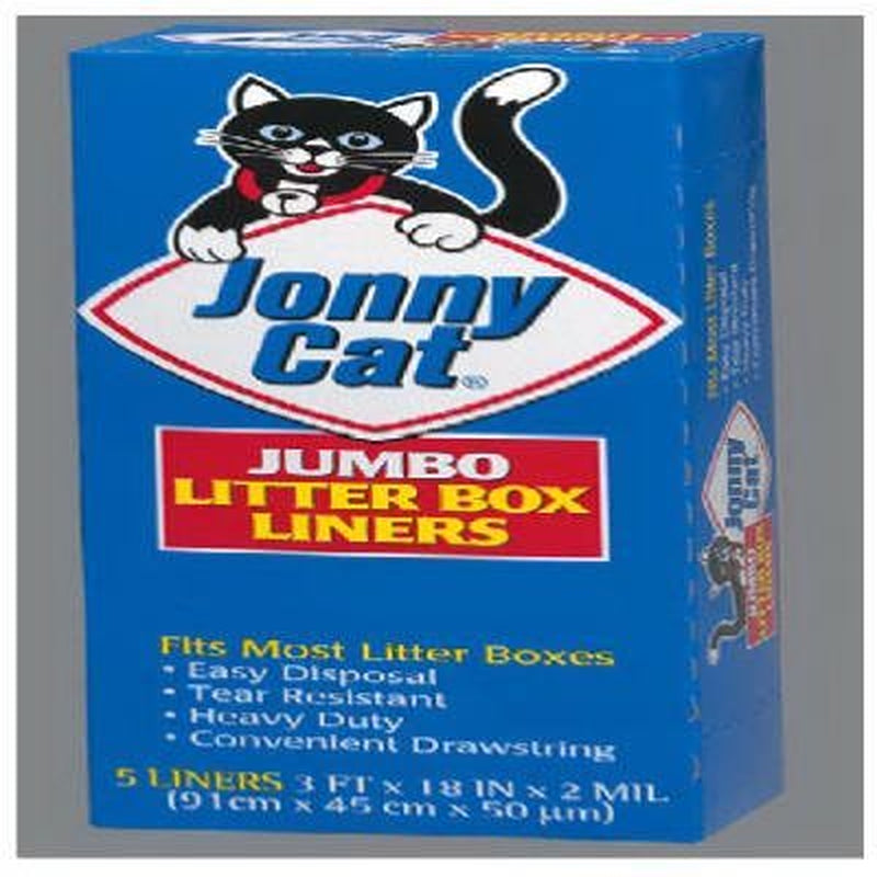 Jonny Cat Cat Litter Box Liners, 5-Ct. 1 Pack Animals & Pet Supplies > Pet Supplies > Cat Supplies > Cat Litter Box Liners Jonny Cat   