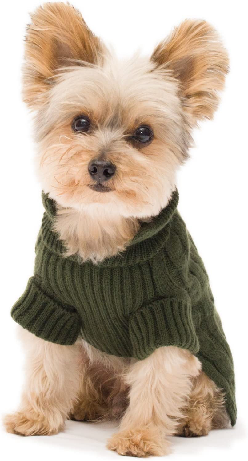 Stinky G Camel Aran Dog Sweater Size #10 Small Animals & Pet Supplies > Pet Supplies > Dog Supplies > Dog Apparel Stinky G Olive Green #14 