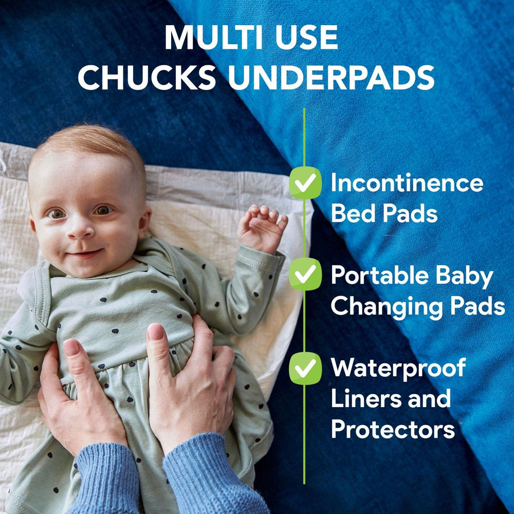 Proheal Disposable Heavy Absorbent Underpads (160 Pack) 30" X 30" Incontinence Chux Bed Pads Animals & Pet Supplies > Pet Supplies > Dog Supplies > Dog Diaper Pads & Liners ProHeal   