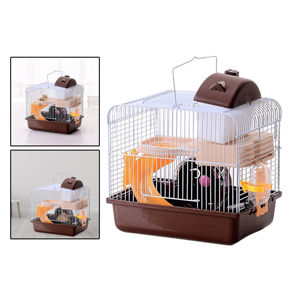 Large Hamster Cage Gerbil Haven Habitat Small Animal Mice Rats Rodent Gerbil Cage - Brown Animals & Pet Supplies > Pet Supplies > Small Animal Supplies > Small Animal Habitats & Cages perfk   