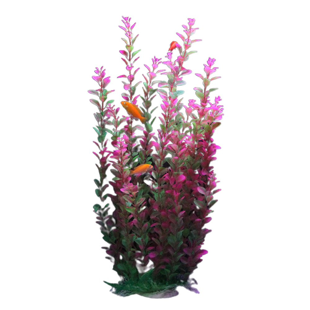 Shulemin Artificial Plastic Water Plants Landscaping Turtle Fish Pet Tank Aquarium Decor Animals & Pet Supplies > Pet Supplies > Fish Supplies > Aquarium Decor Shulemin Purple Green  