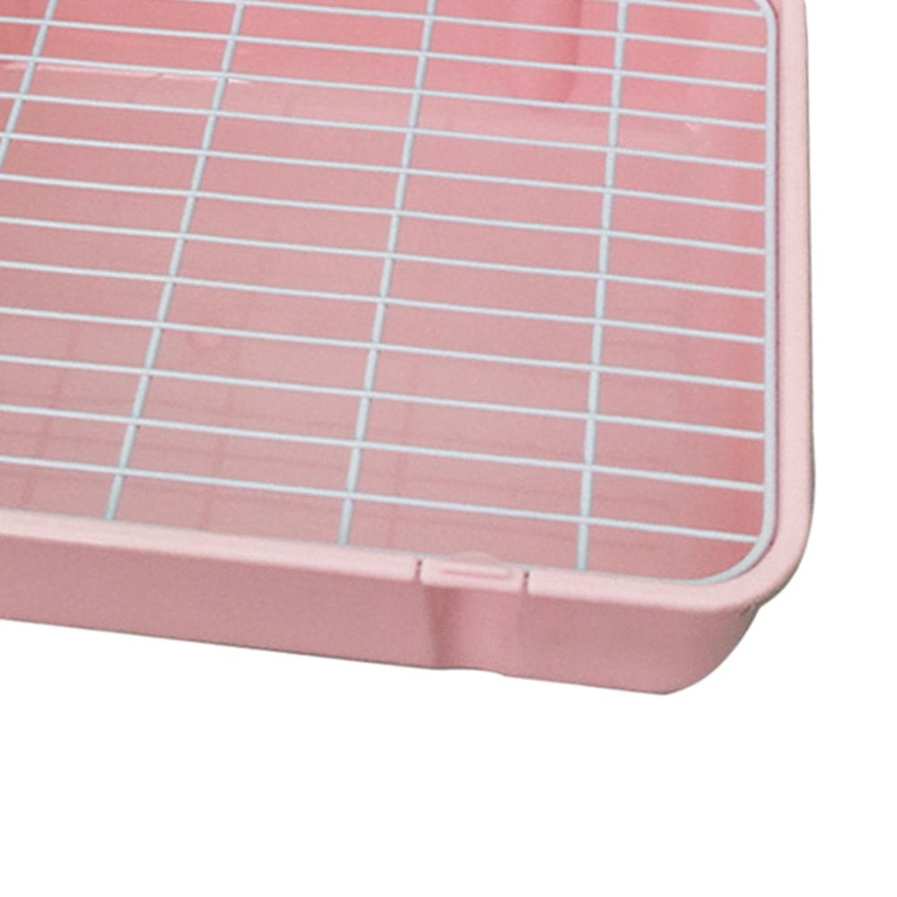 Rabbit Litter Box, Potty Trainer Corner Tray Bedding Cage Stable Portable Cleaning Toilet Chinchilla Small Animal Squirrel Hamster , Pink Animals & Pet Supplies > Pet Supplies > Small Animal Supplies > Small Animal Bedding perfeclan   