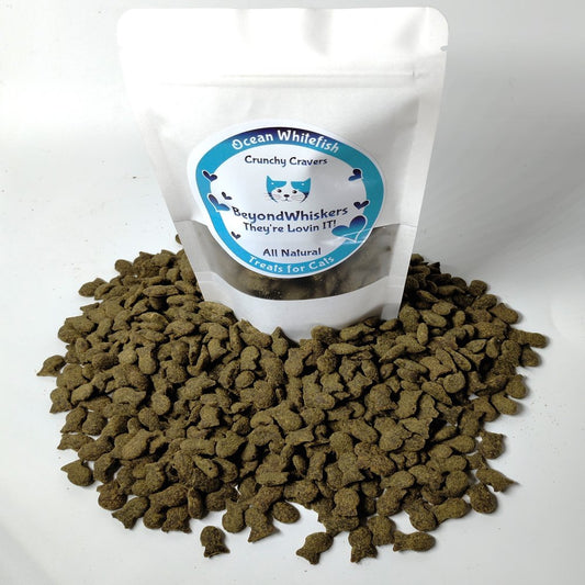 Beyondwhiskers Ocean Whitefish Crunchy Cravers Cat Treats 8 Oz Animals & Pet Supplies > Pet Supplies > Cat Supplies > Cat Treats Beyondwhiskers   