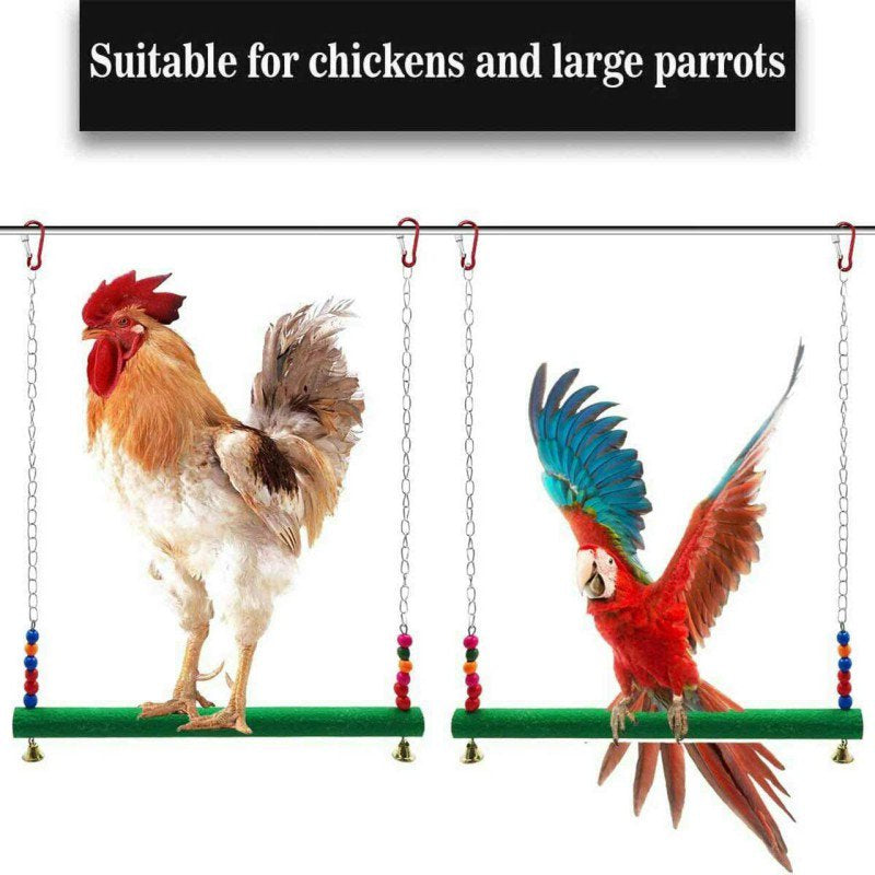 Birdcage Stand Creative Parrots Toys Chicken Swing Pet Toy Swing Stand Budgie Parakeet Cage Bridge Ladder Bird Accessories Animals & Pet Supplies > Pet Supplies > Bird Supplies > Bird Cage Accessories BOLLSLEY   