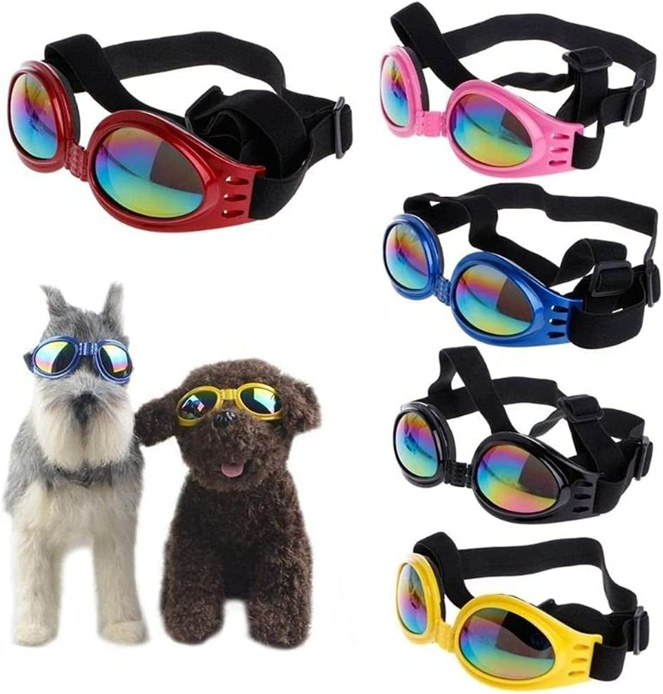 BYBYCD 6 Colors Foldable Waterproof Pet Eyewear UV Protection Sunglasses Dog Protection Goggles Pet Supplies(White) Animals & Pet Supplies > Pet Supplies > Dog Supplies > Dog Apparel BYBYCD   