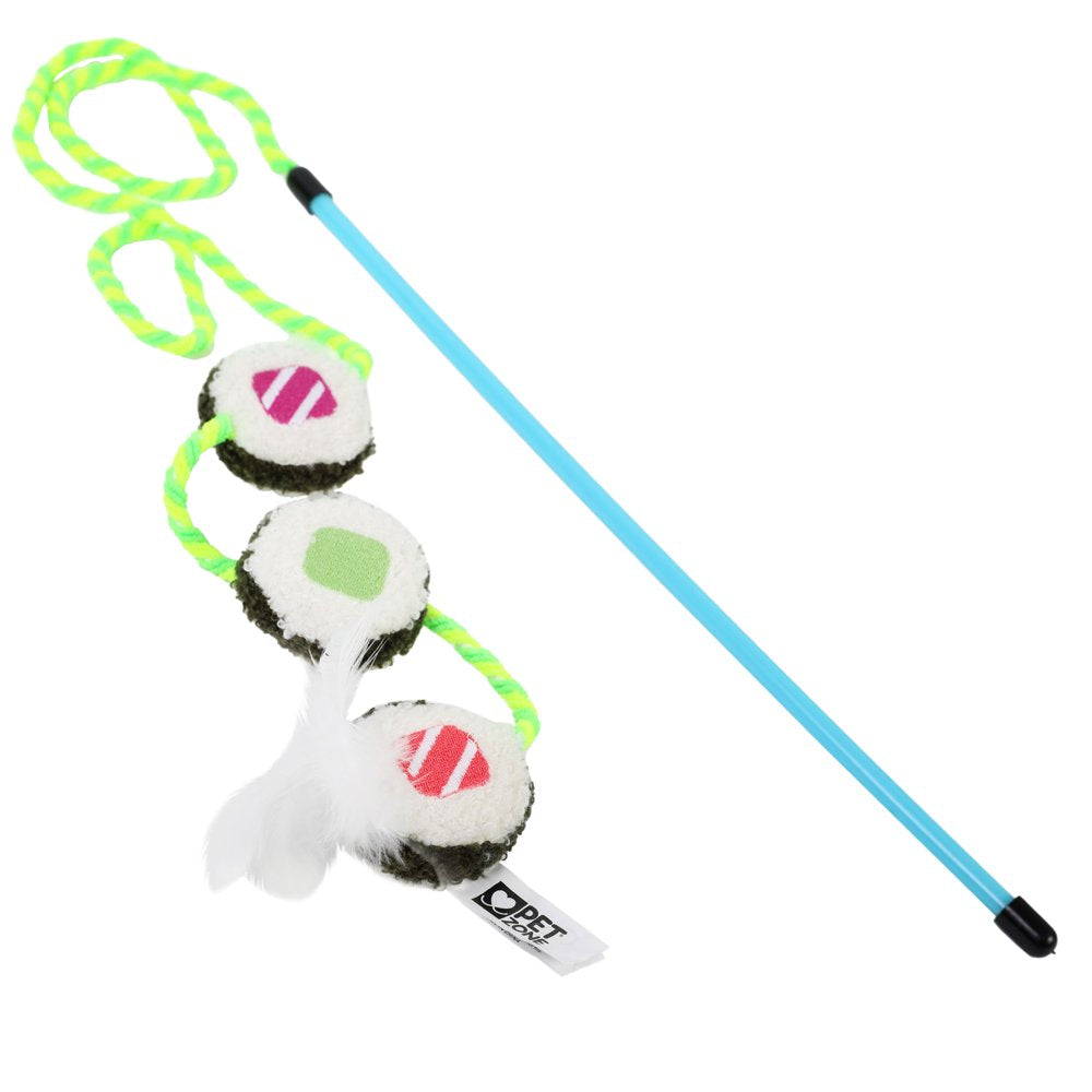 Pet Zone Sushi Wand Cat Toy, Multi-Color, Interactive, Catnip Animals & Pet Supplies > Pet Supplies > Cat Supplies > Cat Toys Our Pets   