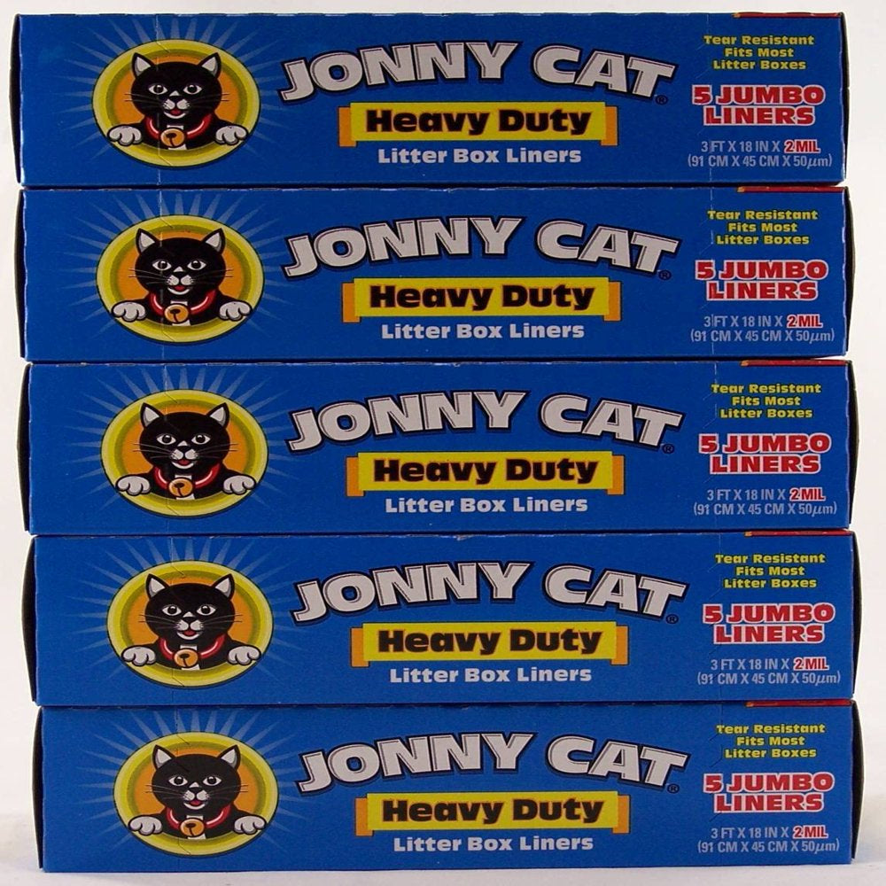 Jonny Cat Litter Box Liners, Heavy Duty, Jumbo 5 per Box (5 Pack/Boxes) Animals & Pet Supplies > Pet Supplies > Cat Supplies > Cat Litter Box Liners Jonny Cat   