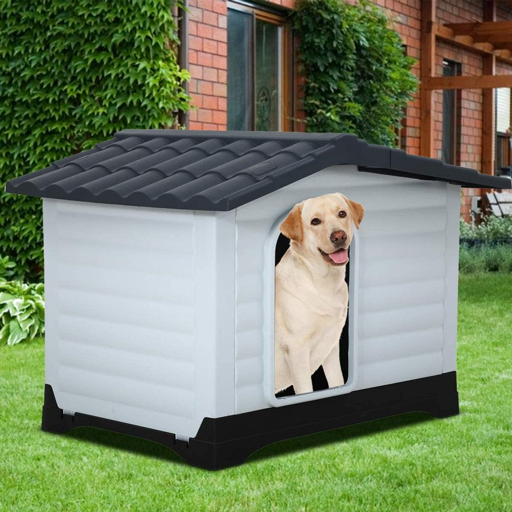 Outdoor Dog House for Small Dogs Waterproof Pet Shelter Durable Antiair-Free Pet House with Base Support for All-Weather Use, 26 Inch Animals & Pet Supplies > Pet Supplies > Dog Supplies > Dog Houses Dkeli   