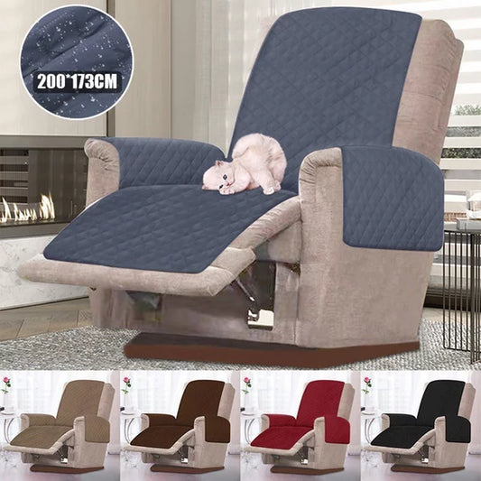Universal Recliner Slipcover Couch Sofa Cover Anti-Slip Furniture Protector Anti-Fouling Washable for Kids Pets Dog Cat Mat Animals & Pet Supplies > Pet Supplies > Cat Supplies > Cat Furniture Willstar Black  