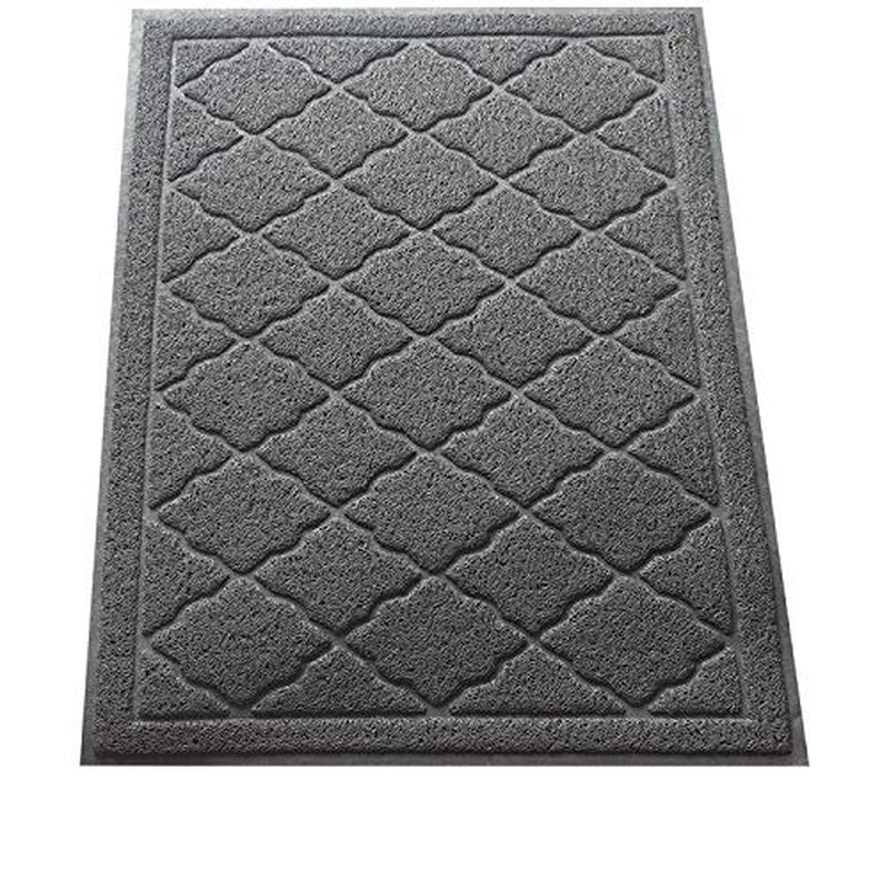 Large Trapping Cat Litter Mat 35" X 23", Keeps Floor Clean, Durable, Kitty Litter Box Mat with Scatter Control - Soft on Paws Rug Animals & Pet Supplies > Pet Supplies > Cat Supplies > Cat Litter Box Mats Easyology   