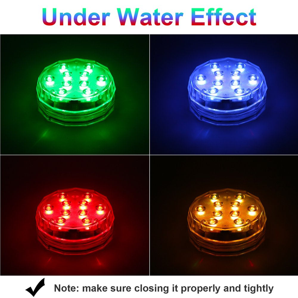 Elenxs Aquarium Light IP67 Waterproof LED RGB Underwater Lamp Remote Control Decoration Night Lamp Animals & Pet Supplies > Pet Supplies > Fish Supplies > Aquarium Lighting Elenxs   