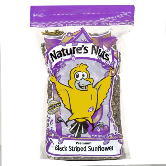 Nature'S Nuts Premium Assorted Species Striped Sunflower Seed Wild Bird Food 16 Lb Animals & Pet Supplies > Pet Supplies > Bird Supplies > Bird Food Chuckanut Products Inc   