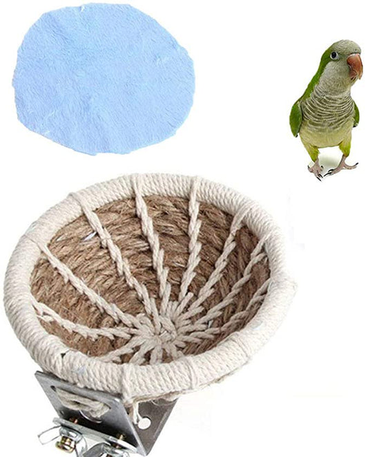 Topboutique Handmade Winter Warm Bird Breeding Hut Nest Bed Toy for Budgie Parakeet Canary Finch Dove Lovebird Small Medium Parrot Cage Perch Stand Hatching Nesting Box,Small Parrot Cage Hatching Animals & Pet Supplies > Pet Supplies > Bird Supplies > Bird Toys Topboutique   