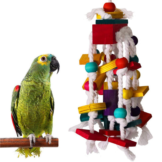 SPRING PARK Pet Bird Parrot Parakeet Budgie Cockatiel Cage Toys Hanging Chewing Toy Decor Animals & Pet Supplies > Pet Supplies > Bird Supplies > Bird Toys SPRING PARK   