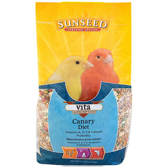 Sunseed® Vita Sunscription® Canary Diet Birds Food 2.5 Lbs Animals & Pet Supplies > Pet Supplies > Bird Supplies > Bird Food Sunseed®   