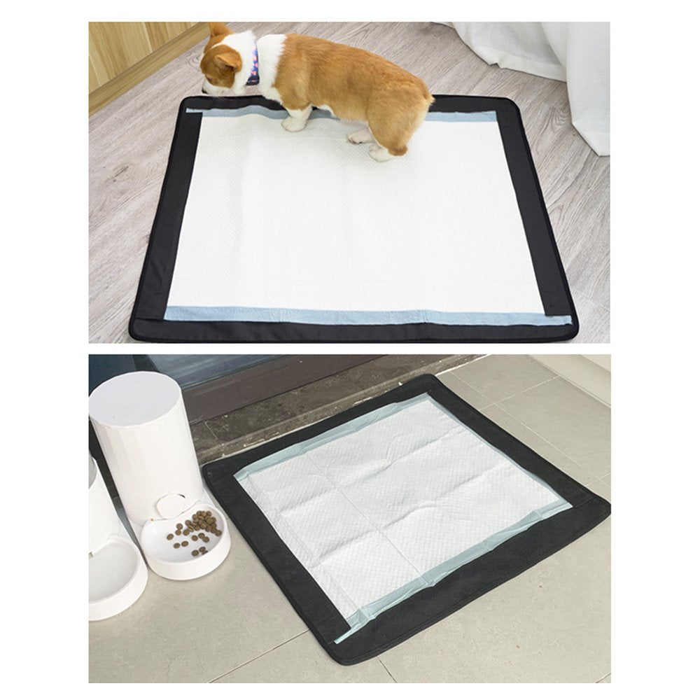 Washable Pet Diaper Pad Home Travel Portable Dog Shushing Mat L Black