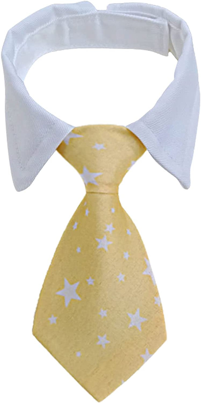 Honprad Puppy Cat Bow Tie Adjustable Dog Cat Bow Tie Pet Costume Necktie Collar Sized Dogs and Cat Tuxedo Costume Pet Decoration Animals & Pet Supplies > Pet Supplies > Dog Supplies > Dog Apparel HonpraD Gold Large 