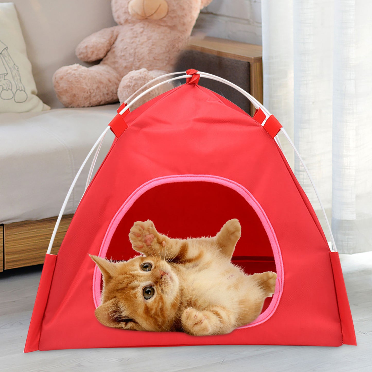 Breathable Washable Pet Puppy Kennel Dog Cat Folding Indoor Outdoor House Bed Animals & Pet Supplies > Pet Supplies > Dog Supplies > Dog Houses Follure Clothing   