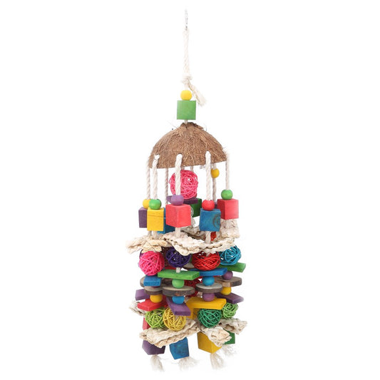 Bird Chewing Toy, Bird Swing Chewing Toy Parrots Hanging Toy Nibbled Skewers Biting Toy for Attract Pets' Attention for Parrots to Climb and Explore Animals & Pet Supplies > Pet Supplies > Bird Supplies > Bird Toys Gupbes   