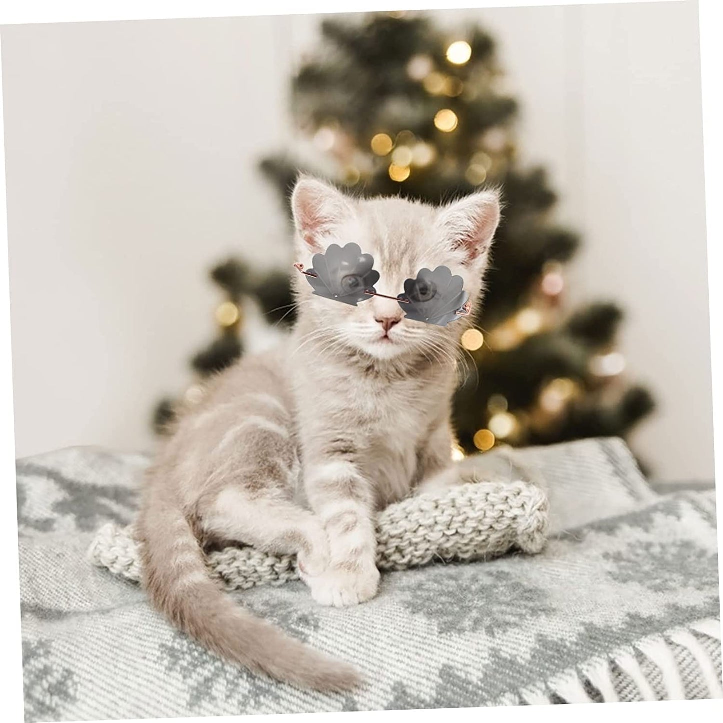 Balacoo Eyeglasses Puppy to Decoration Spoof Photo Cat Decor Adorable Shap for Pets Gray Cute Cats Decorative Creative Costume Shaped Glasses Classic Birthday Prop Medium Eyewear Dog Animals & Pet Supplies > Pet Supplies > Dog Supplies > Dog Apparel Balacoo   