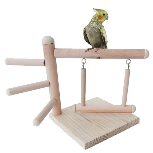 ISHANTECH Bird Tabletop Perch, Parrot Cage Stands Training Play Gym Playground Table Top Animals & Pet Supplies > Pet Supplies > Bird Supplies > Bird Gyms & Playstands ISHANTECH   