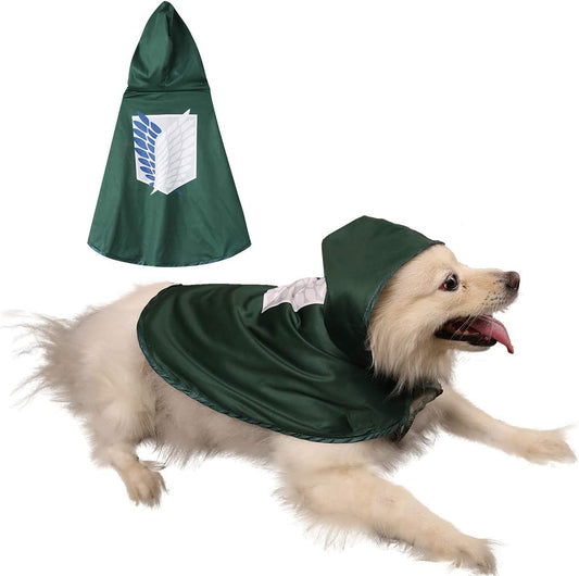 Impoosy Halloween Dog Costume Pet Clothes Funny Puppy Cosplay Cat Clothing for Small Dog Cats Outfits (Medium) Animals & Pet Supplies > Pet Supplies > Dog Supplies > Dog Apparel Impoosy Green Large (Neck:18inch) 