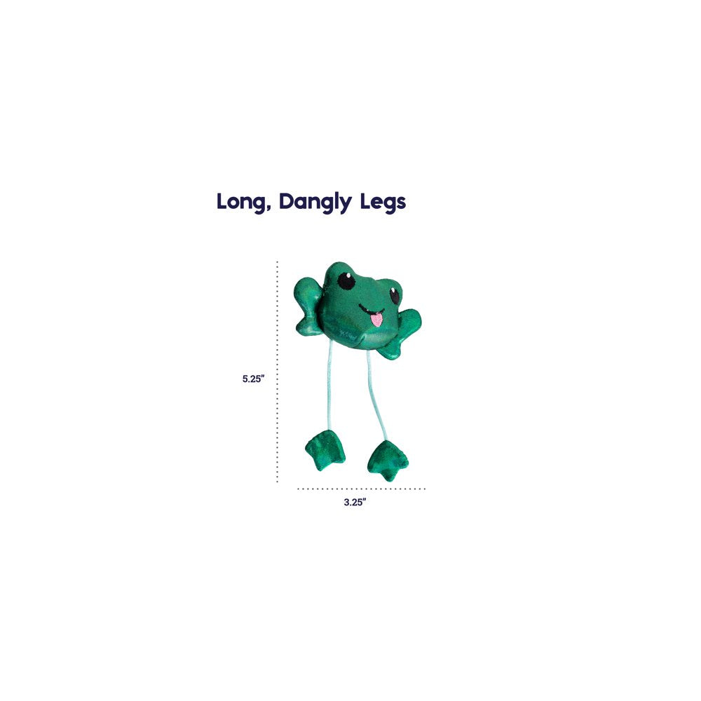 Petstages Toss 'N Dangle Frog Catnip Cat Toy, Green, One-Size Animals & Pet Supplies > Pet Supplies > Cat Supplies > Cat Toys Petstages   