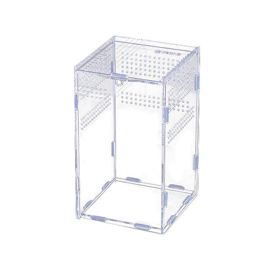 Reptile Habitat-Insect Feeding Box for Reptiles and Amphibians, 5X5X8" Acrylic Reptile Transparent Breeding Case Animals & Pet Supplies > Pet Supplies > Reptile & Amphibian Supplies > Reptile & Amphibian Food ALLOMN   