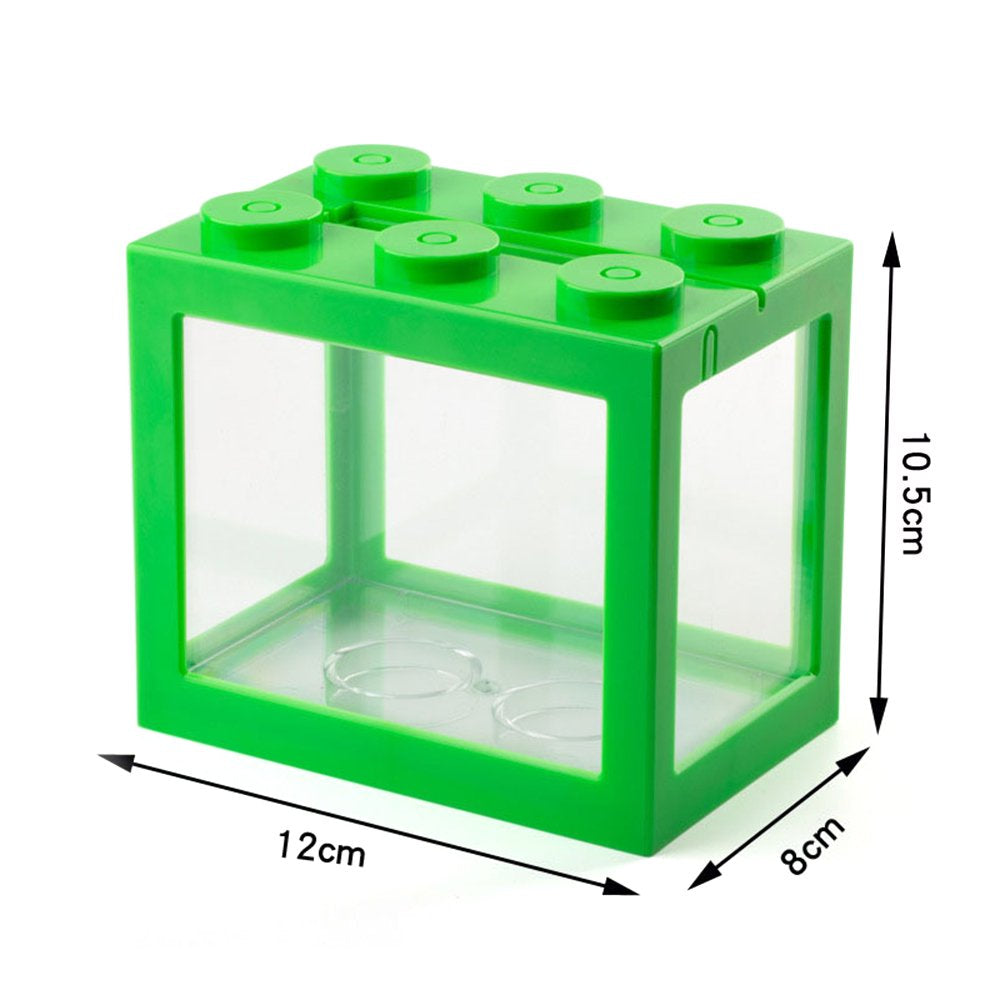 Goolrc Mini Fish Tanks Row Aquarium Stackable Tanks Feeding Tanks Mini Reptile Row Box Desktop Decoration Animals & Pet Supplies > Pet Supplies > Fish Supplies > Aquarium Lighting GoolRC   