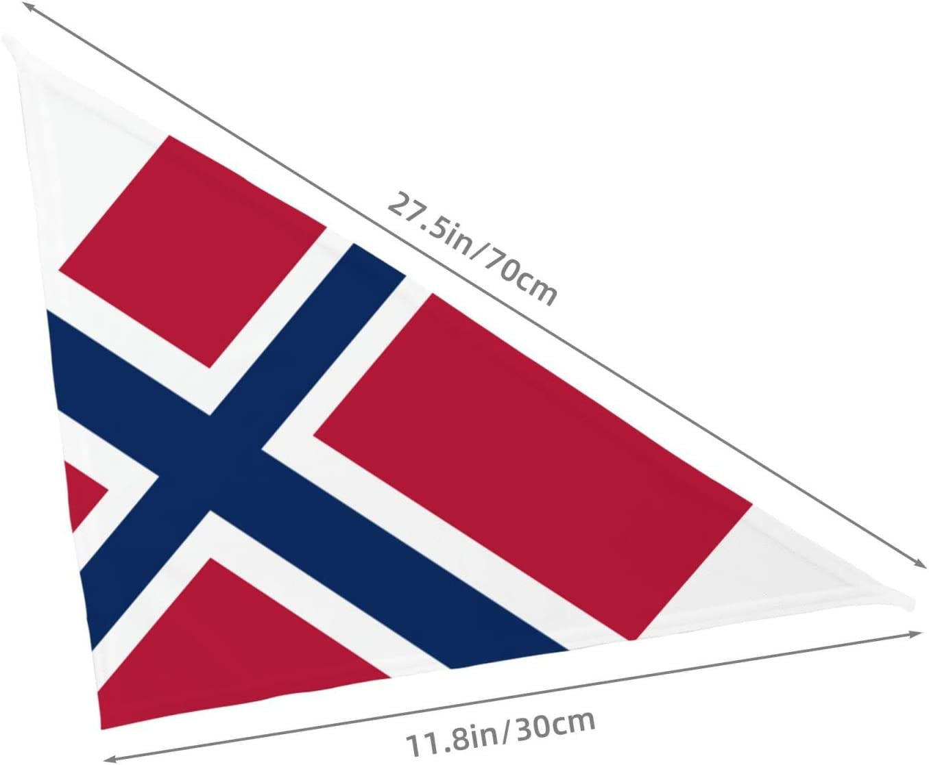 Flag of Norway Pet Dog and Cat Decorative Triangle Scarf,Dog Bandana,Breathable and Stain Resistant. Animals & Pet Supplies > Pet Supplies > Dog Supplies > Dog Apparel ZALTAS   