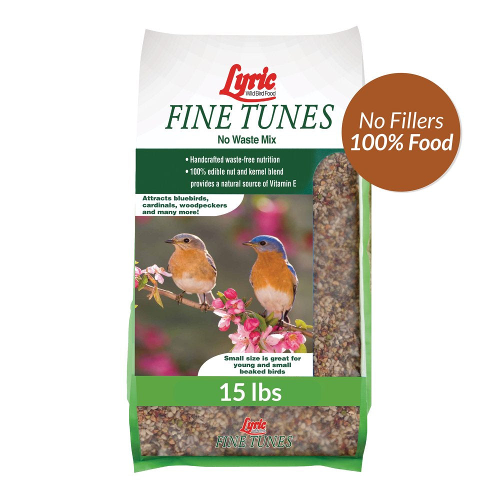 Lyric Fine Tunes Wild Bird Seed - No Waste Bird Food Mix - 5 Lb. Bag Animals & Pet Supplies > Pet Supplies > Bird Supplies > Bird Food Lebanon Seaboard Corporation 15 lbs  