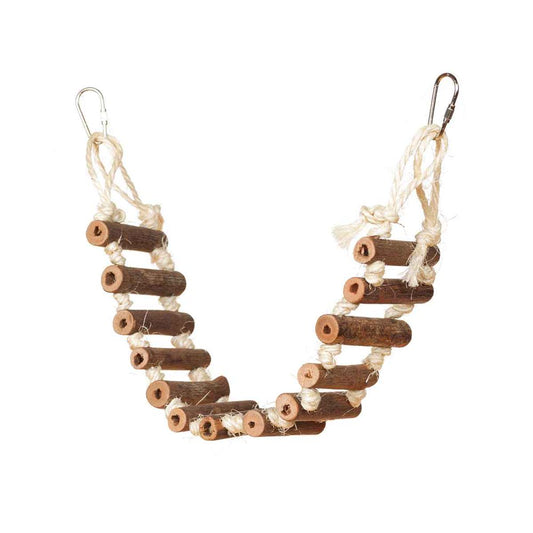 Prevue Pet Products Handmade Natural Wood Rope Ladder Bird Toy Animals & Pet Supplies > Pet Supplies > Bird Supplies > Bird Toys PREVUE PET PRODUCTS   