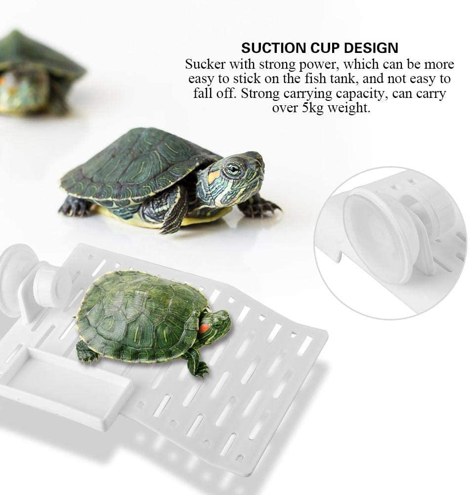 Aquarium Tortoise Platform Turtle Dock Reptile Habitat Floating Island Dock Acrylic Turtle Resting Terrace with Suction Cup for Reptiles and Amphibians Animals & Pet Supplies > Pet Supplies > Small Animal Supplies > Small Animal Habitat Accessories Aroma360   